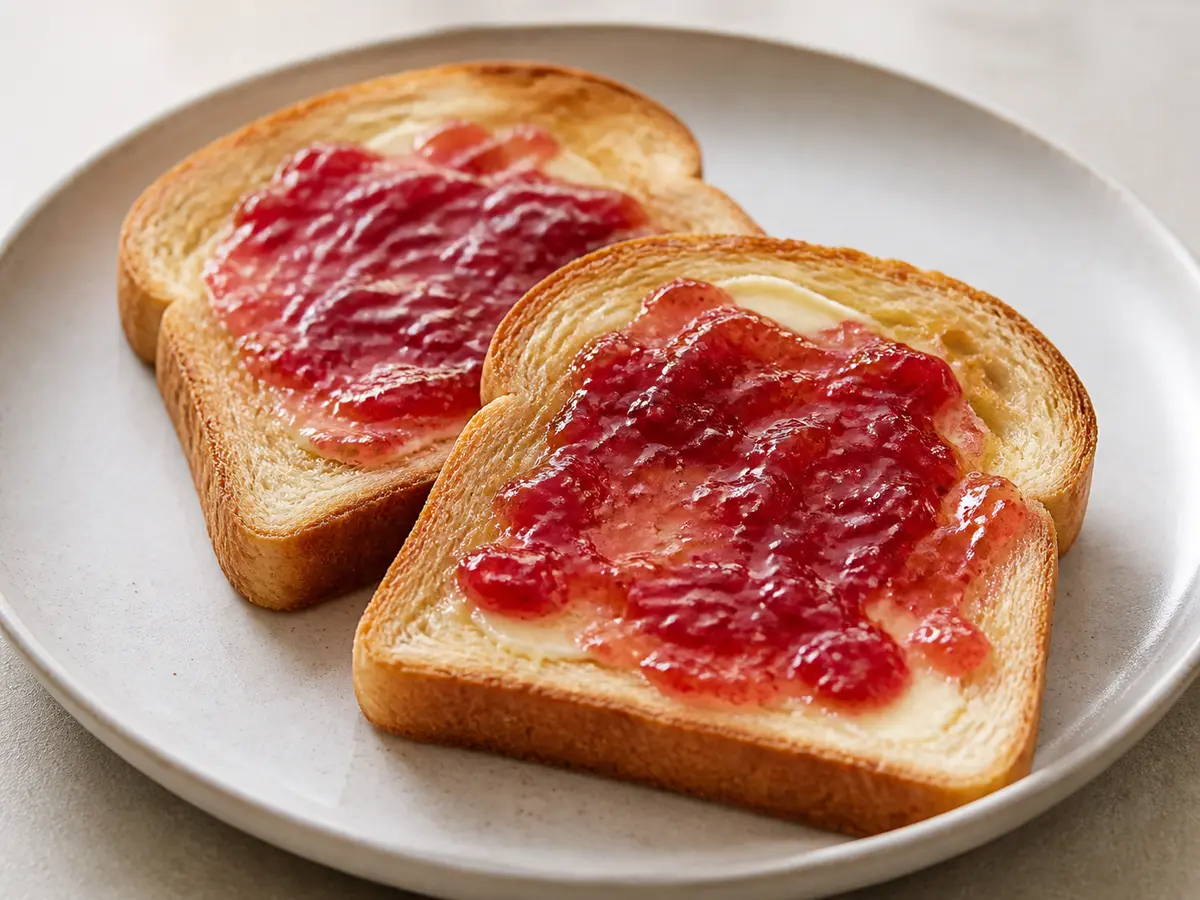 Toast with Butter and Jam