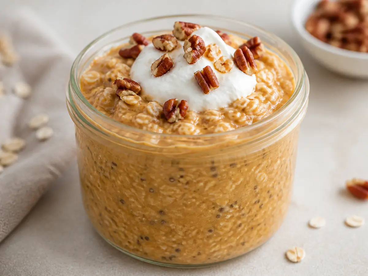 Pumpkin Protein Overnight Oats
