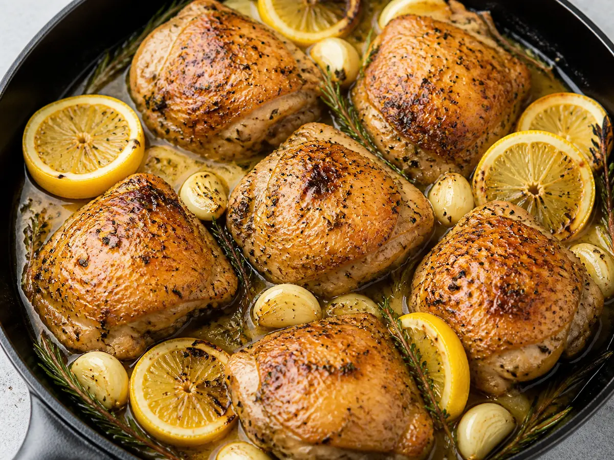 One-Pan Lemon Garlic Chicken