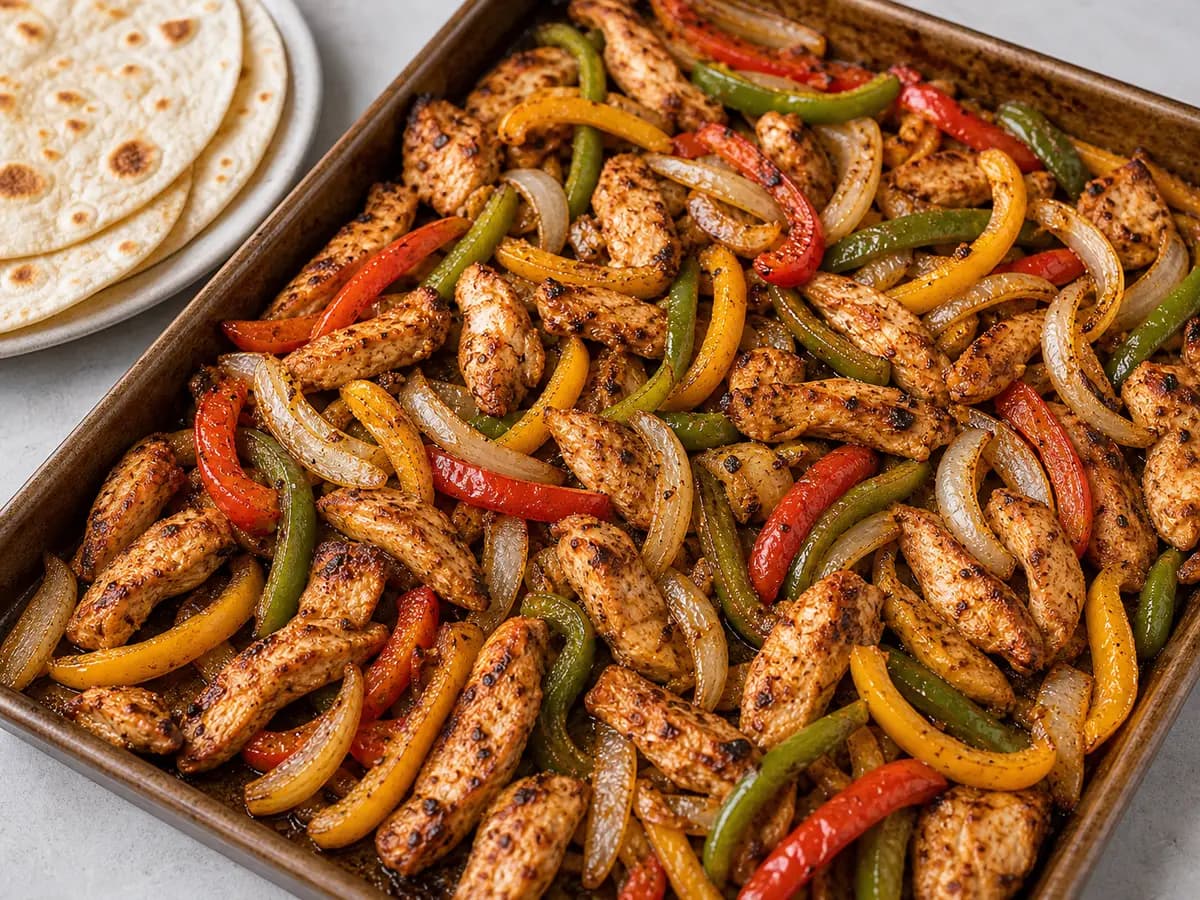 Sheet Pan Chicken Fajitas